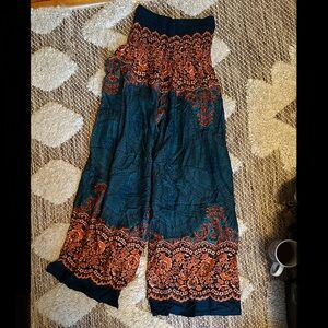 NWT Gypsy Rose Bohemian Wide Leg Pants S